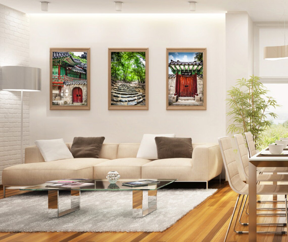 Korean Red Gate Korean Wall Art Decor Fine Art Photography Etsy