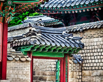 Stone City in Seoul Korea, Home Decor Korea, Asian Wall Art, Fine Art Photography, Canvas Gallery Wrap, Archival Photographic Paper & Metal