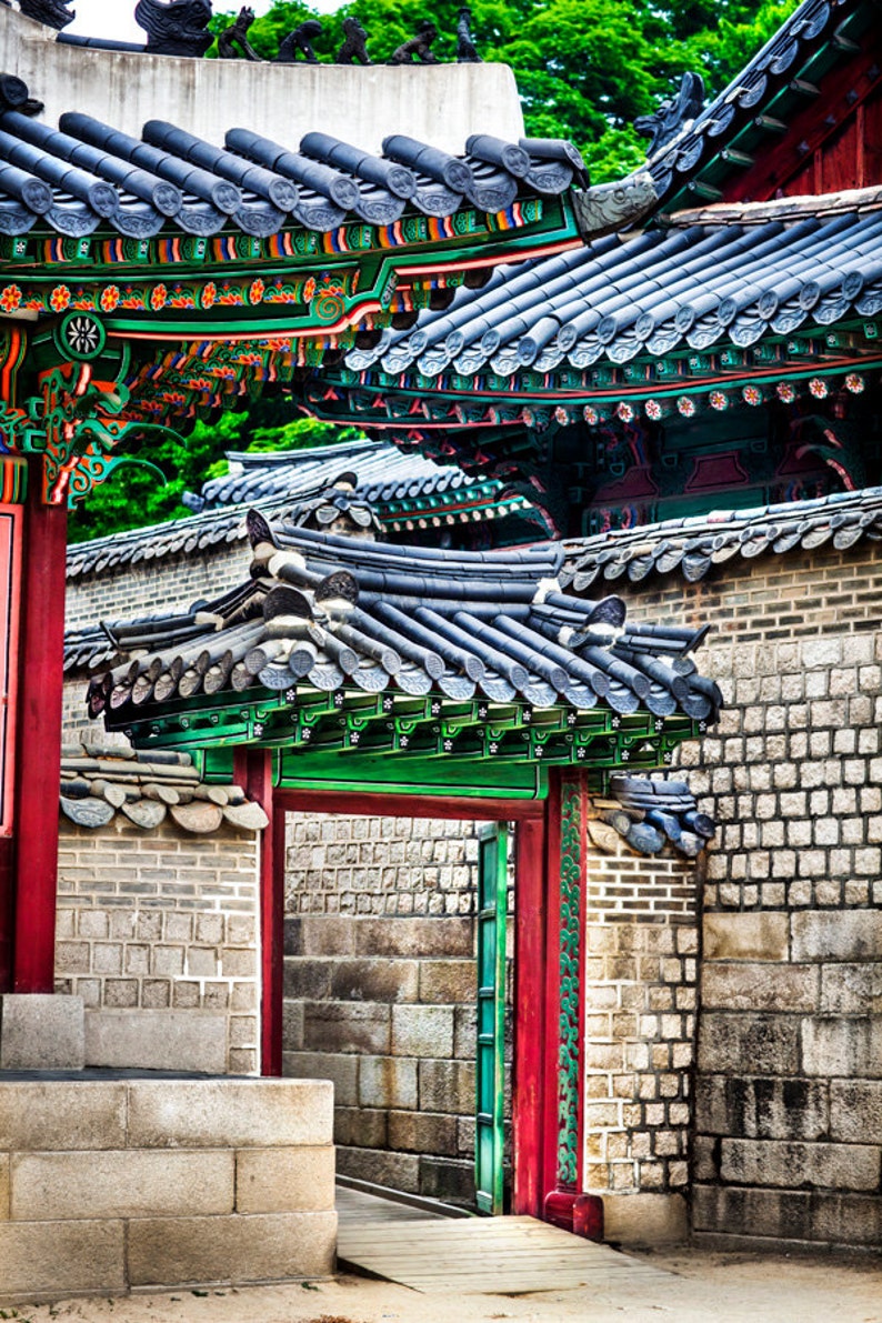 Stone City in Seoul Korea Home Decor Korea Asian Wall Art | Etsy