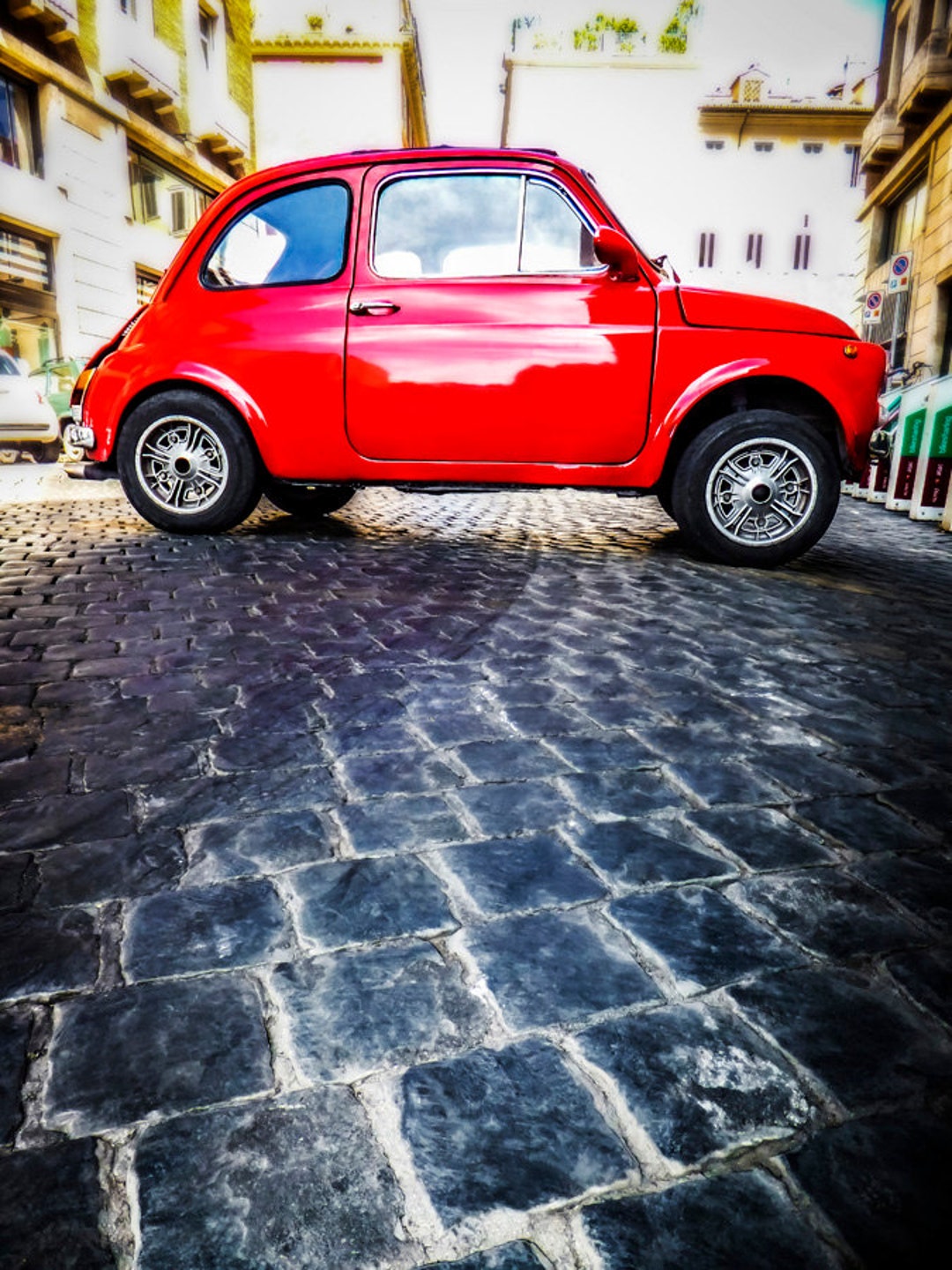 Classic Red Fiat 500 Art Print, Rome Street Photography - Etsy