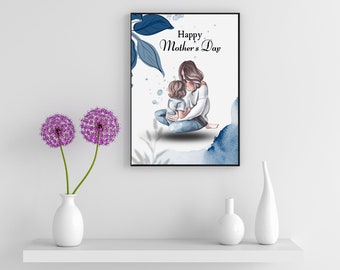 Minimalist Mother Day Illustration Greeting Decoration Art Design