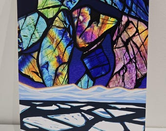 Labradorite Norrhern Lights Newfoundland and Labrador art print