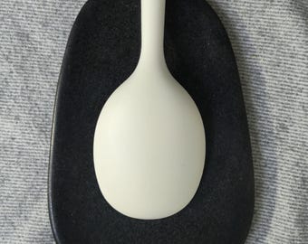 newfoundland black granite gabbro stone utensil rest holder