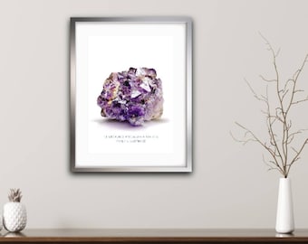 Newfoundland Amethyst wall art photo print gemstone