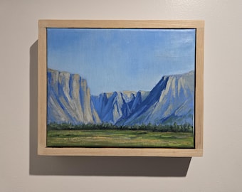 Original oil painting Western Brook Pond Gros Morne National Park Newfoundland