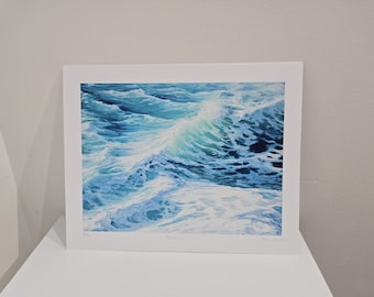 Limited Edition Fine Art Print Seascape waves catching light in Newfoundland, Canada, Cape Spear.
