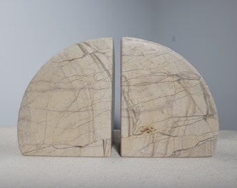 Hamd made stone Limestone bookends