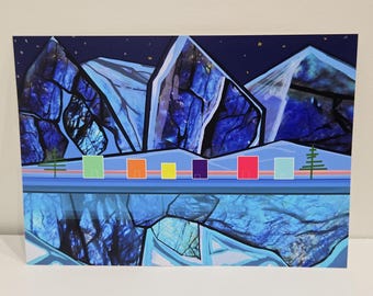 Labradorite Norrhern Lights Newfoundland and Labrador art print