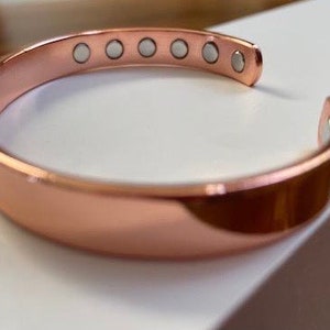 Bracelet Pure Copper Magnetic 12 Magnets Bracelet Men Women Minimalistic Adjustable Cuff New
