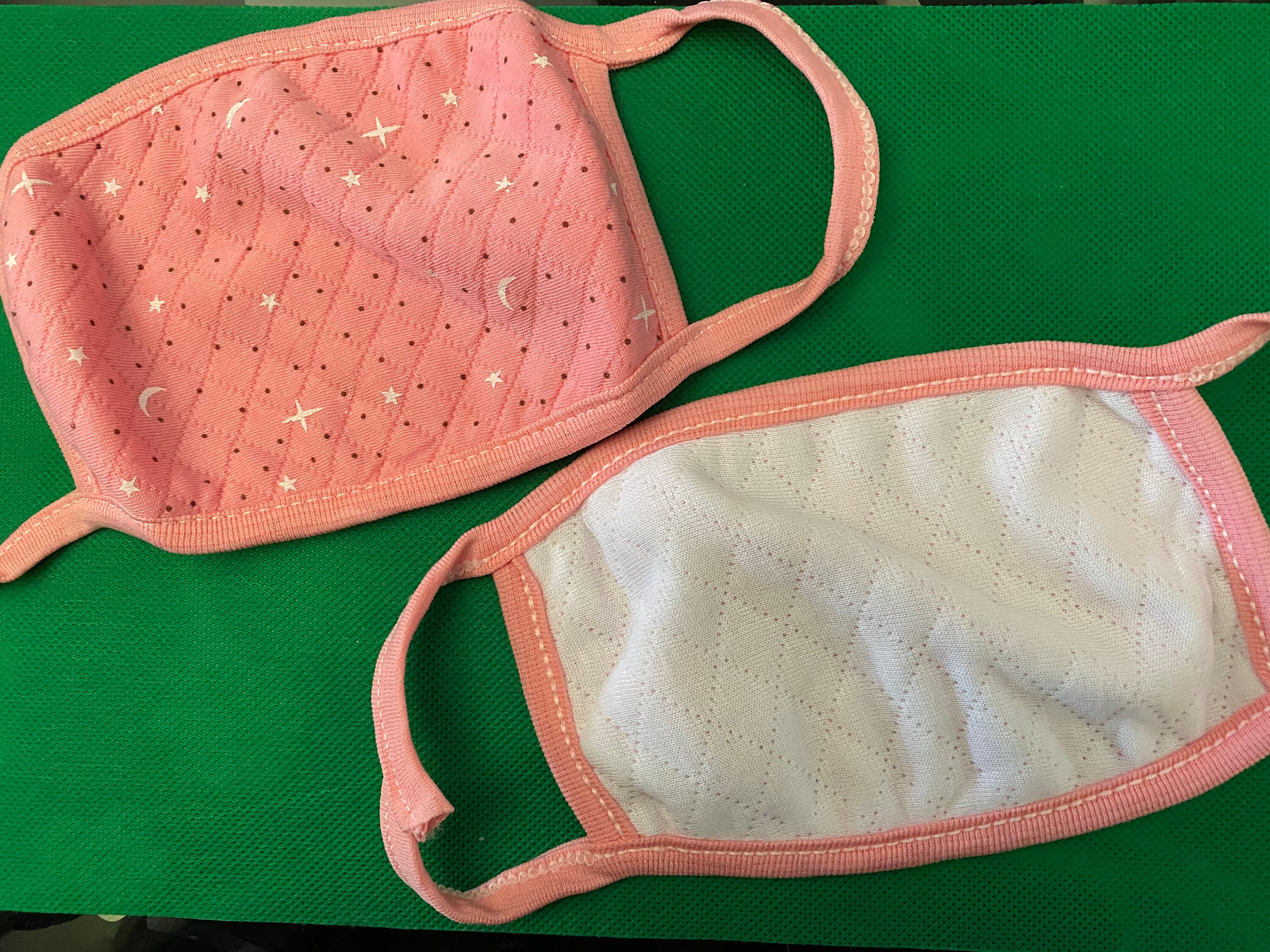 2 Pack Face Masks Washable Reusable 3 Layers Soft Cotton Etsy UK