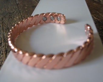 Copper Magnetic Bracelet Chunky Men Women Unisex NEW