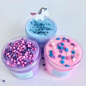 Sweets Butter Slime Set with Sweet Treat Package Bottles of Your Choice 51 Fragrance 2oz x 3