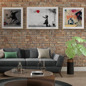 Banksy arte de la pared Pintura Graffiti Pop Art Canvas, Banksy Graffiti Wall Art, Estilo Banksy,