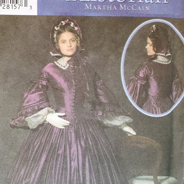 Simplicity 4510 Victorian / Civil War Day Dress Pattern by Martha McCain Printed 2005 - USA Size 8/10/12/14 - New/Uncut/Factory Folded