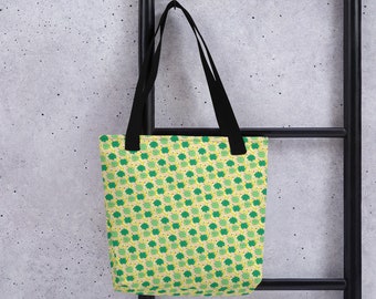 St. Patrick's Day Tote bag. Design hand-painted by the Designer Maria Alejandra Echenique