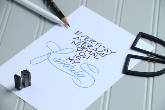 Kunst Originale Lustige Sprüche Art Gift Kalligraphie 5 X 7 Druck Lieblingsmensch Hand Beschriftete Kunst Clemson Vorhanden