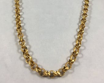 Gold Chain Necklace - Gold Plated - Vintage Gold Necklace - Gold Tone - Gold Chain