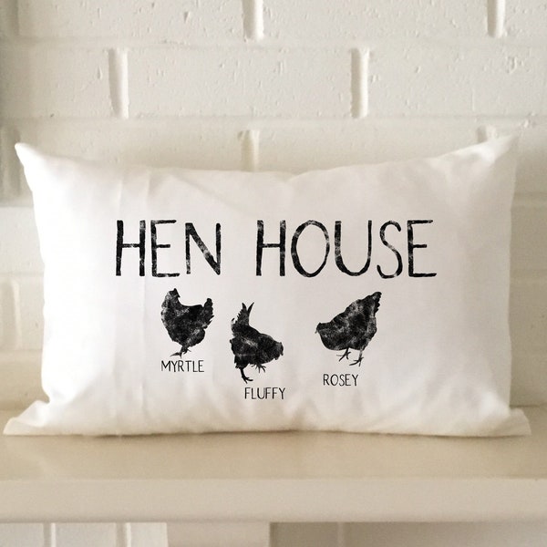 Hen House Pillow Etsy