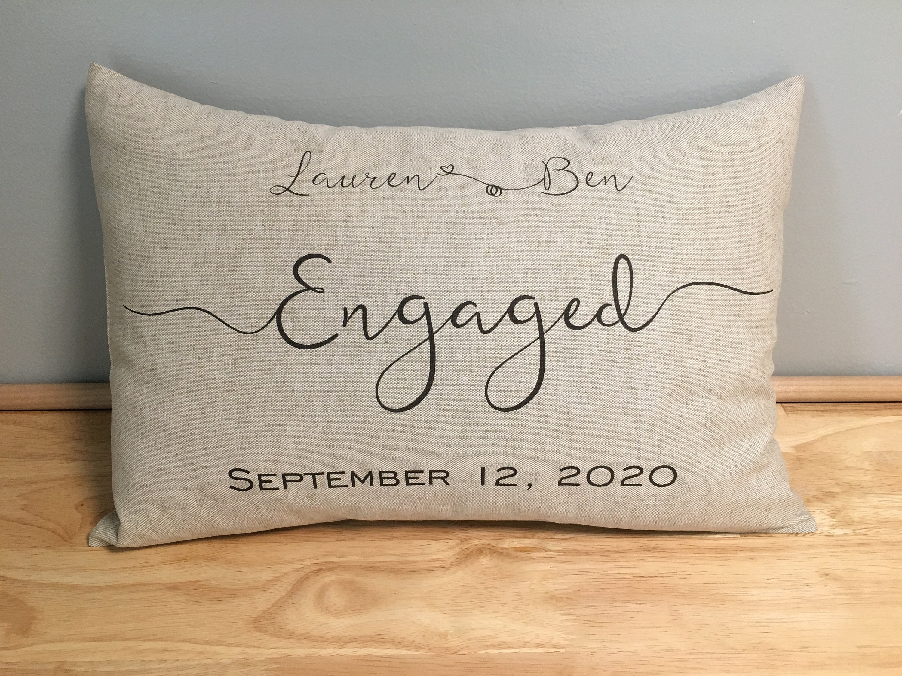Engagement Pillow - Etsy