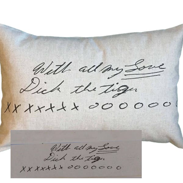 HANDWRITING memory custom handwriting PILLOW