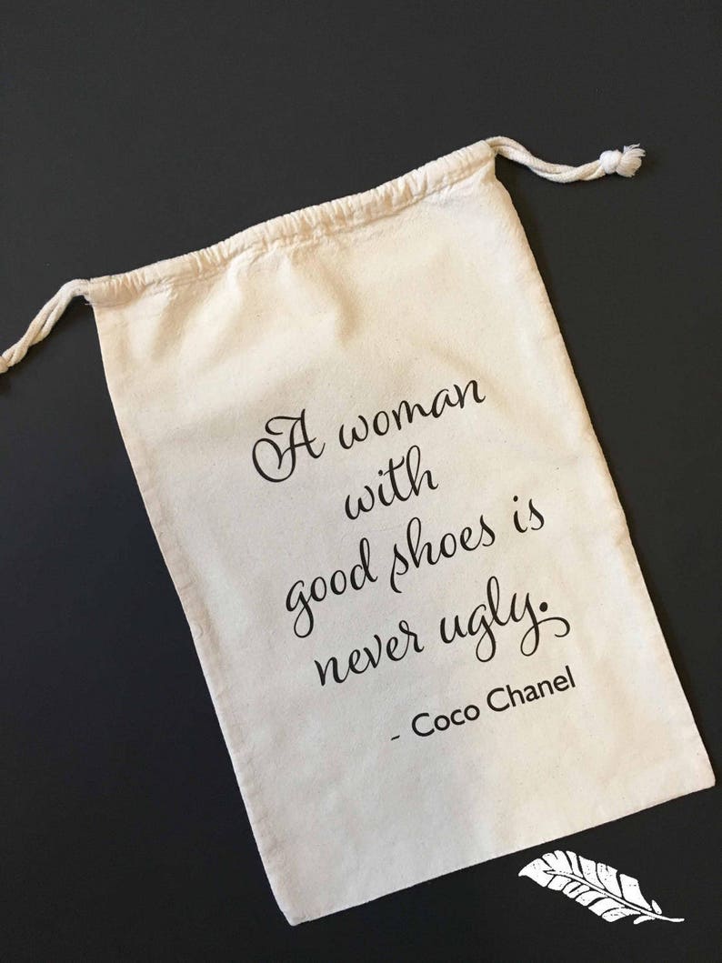 Famous Quotes Shoe bag Individual gifts for her shoe