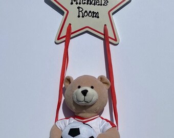 personalized firefighter teddy bear