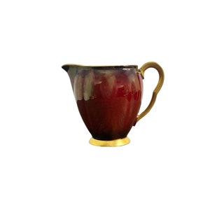 Vintage Carltonware creamer Rouge Royale collectible Carlton ware made in England red mint green and gold creamer collectible Carlton Ware