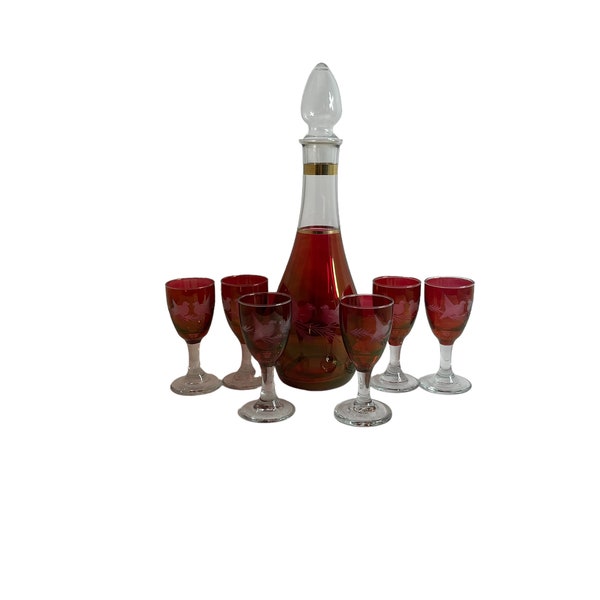 Vintage Decanter Set Etsy