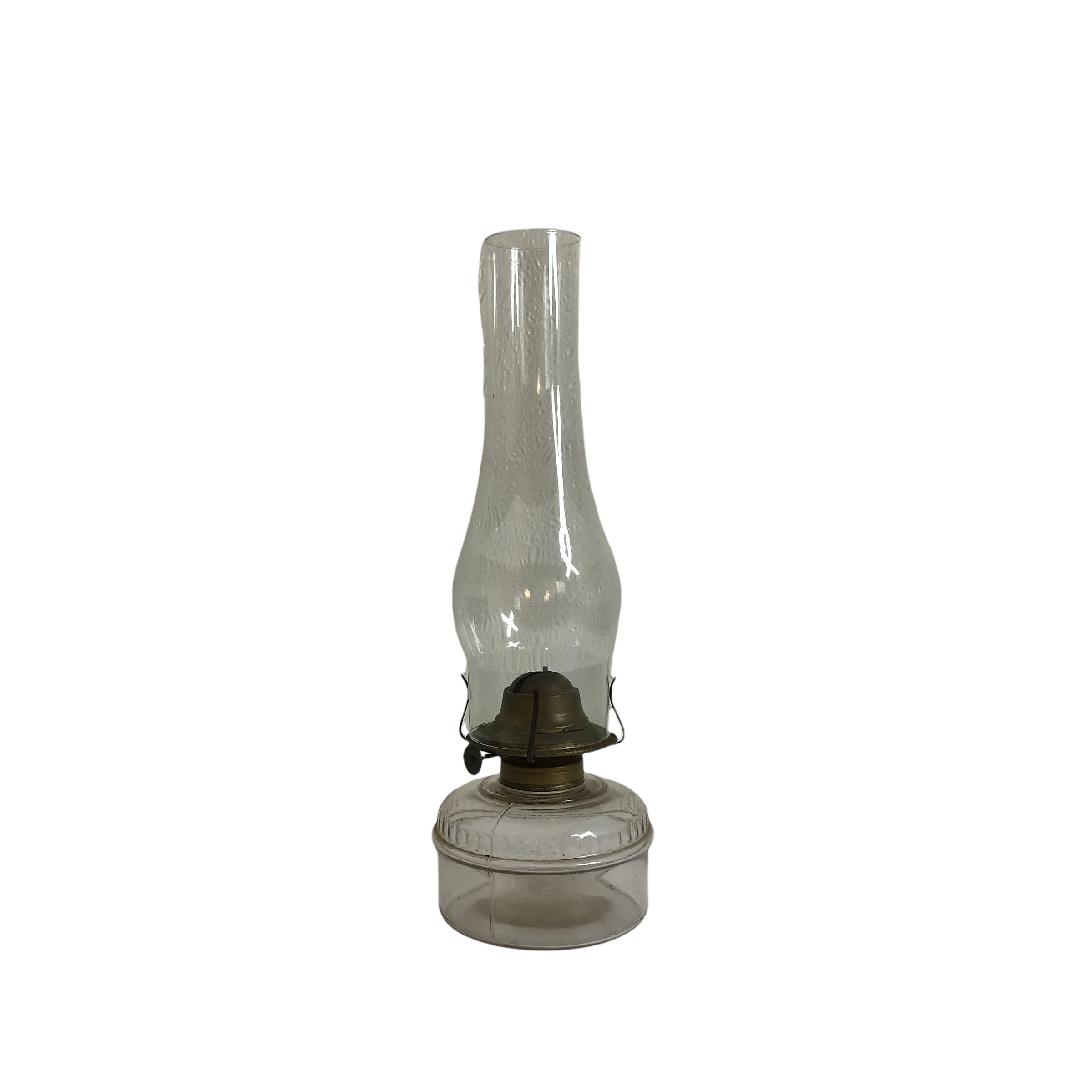 Brass Oil Lamp, Vintage French Kerosene Lantern Restored, Storm