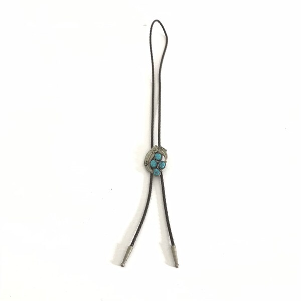 vintage Bolo stropdas heren leer Bootlace stropdas Western lederen herenkleding Texas bolo stropdas Arizona shoestring stropdas vintage heren leer bolo stropdas