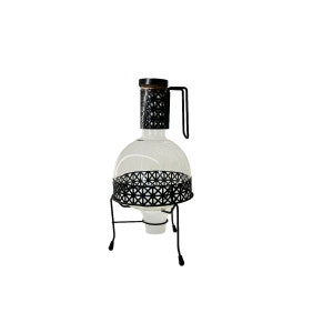 Carafe à café et réchaud MCM vintage : cafetière en verre des années 1950 avec bol Fire King