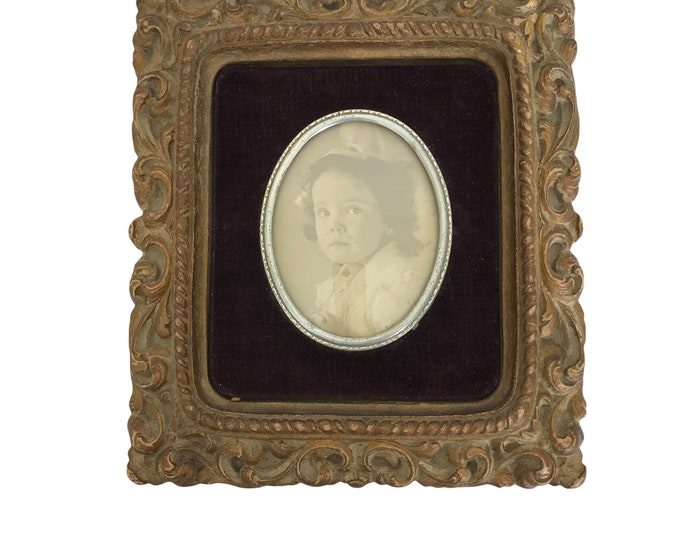 Vintage Gold Frame Wall Decor Oval Frame Portrait Frame Etsy