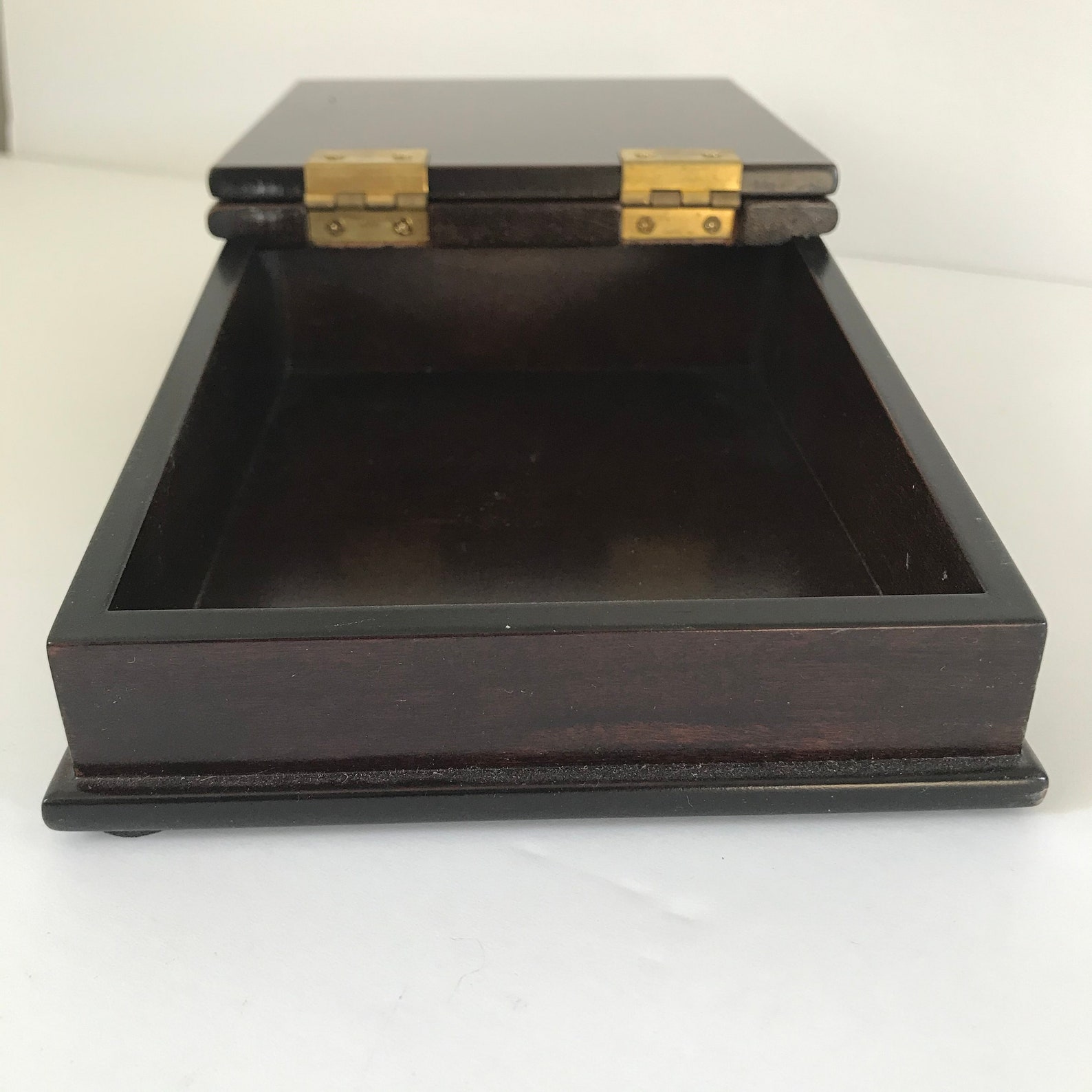 Vintage wooden box vintage Bombay Co storage box 1992 vintage Etsy