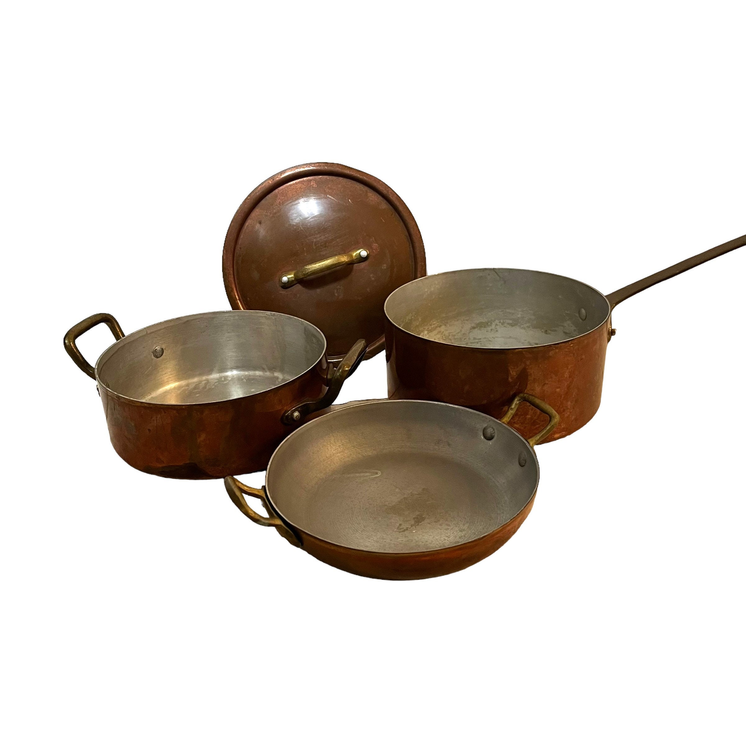 3 Quart Copper Pot and Copper Cookware Lid - LA Home Farm