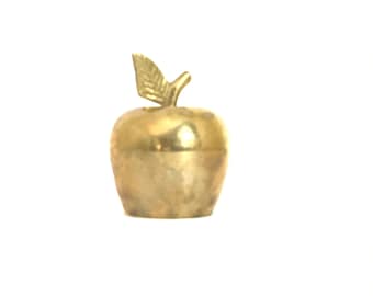 vintage brass apple small apple bell vintage brass bell vintage bell collection gift for teacher collectible bell small apple bell