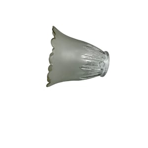 vintage lampe abat-jour verre abat-jour vintage blanc givré festonné lampe abat-jour lumière couverture givrée blanc table de chevet abat-jour vintage