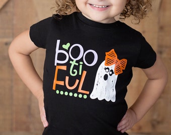 Bootiful Shirt or Bodysuit - (0-24 months)(2T-16) Girls - ghost, beautiful, halloween, not so scary, boo, baby, toddler, youth, gift