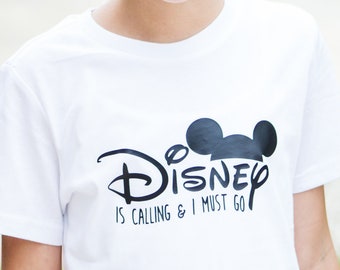 Disney is Calling and I Must Go Shirt or Bodysuit (Infant, Toddler, Youth, Adult) Unisex - vacation, mickey, girl, boy, trip, minnie, ears