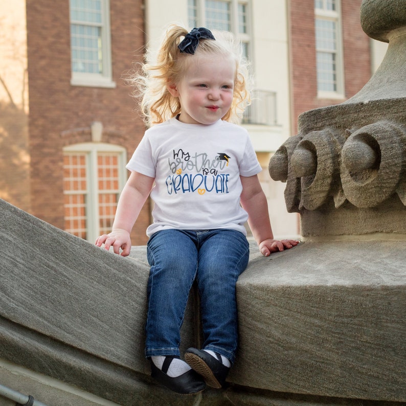 gift 2T-16 grad sister kindergarten graduation Unisex graduation 0-24 months My Brother is a Graduate Shirt or Bodysuit - graduate