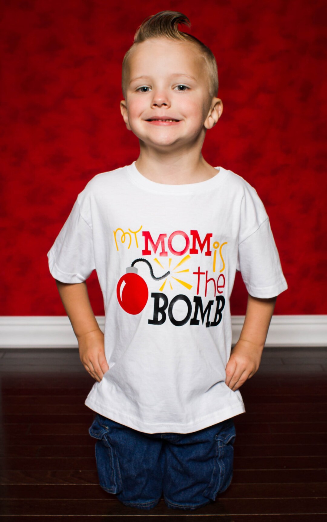 My Mom is the Bomb Shirt or Bodysuit 0-24 Months2t-16 Unisex Mothers ...