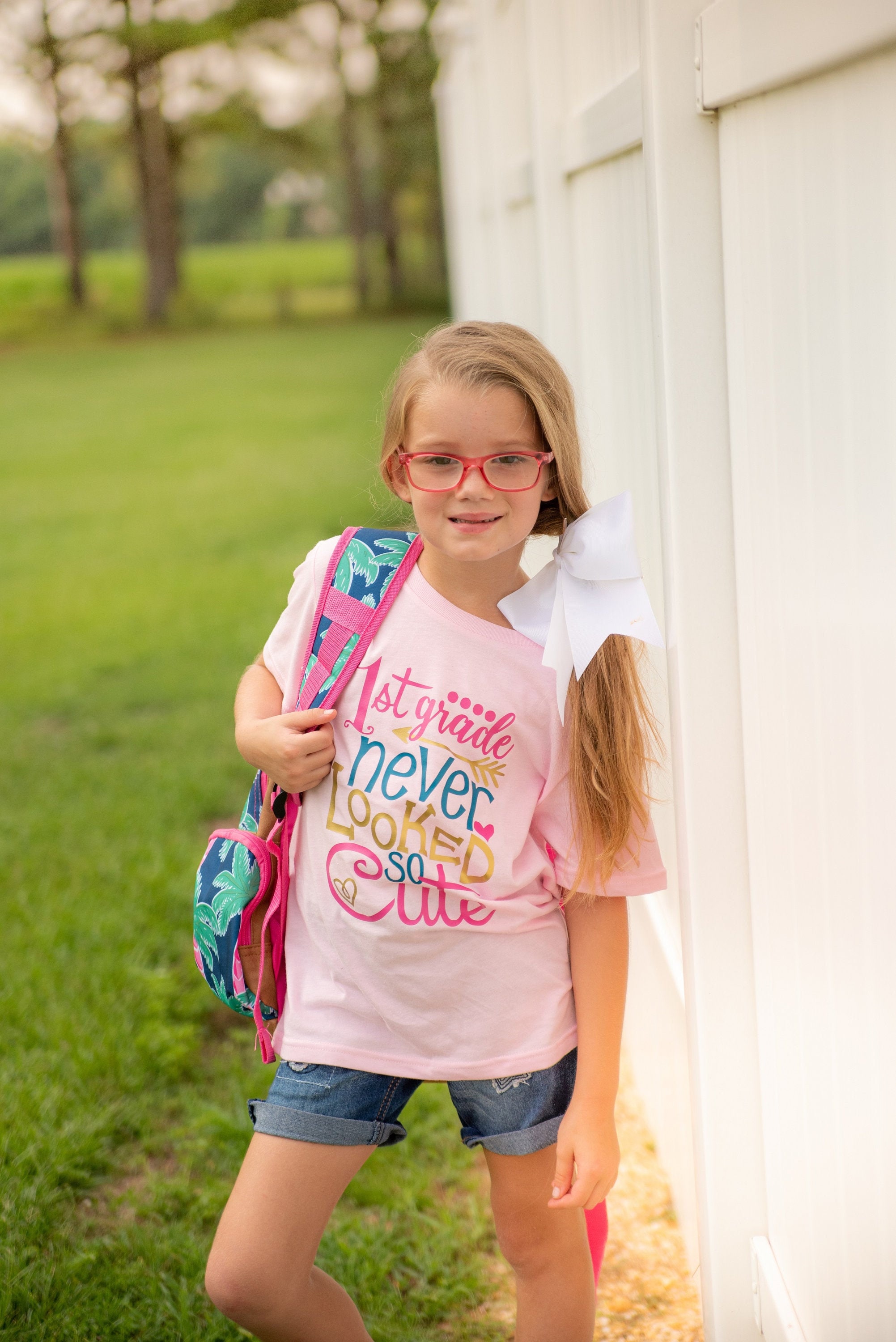 1st Grade Never Looked so Cute Pink Shirt 0 24 Months2t 16 Girls