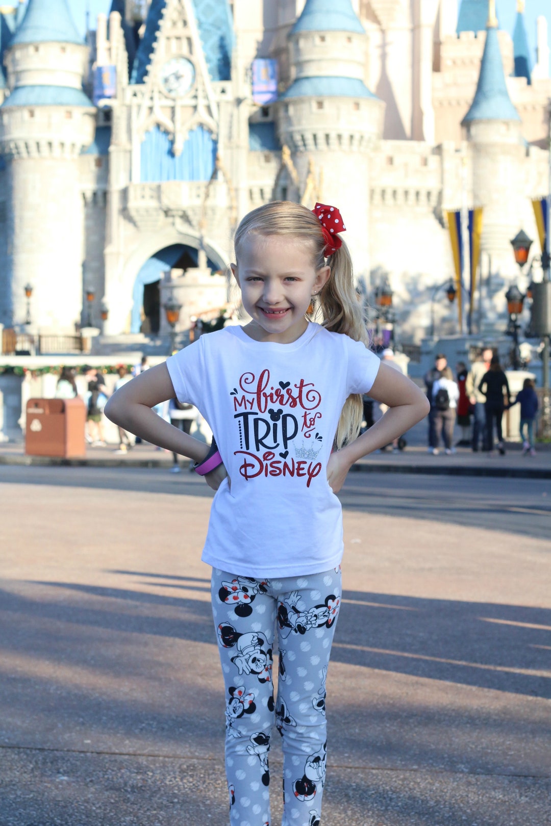 My First Trip to Disney GLITTER Shirt or Bodysuit infant, Toddler