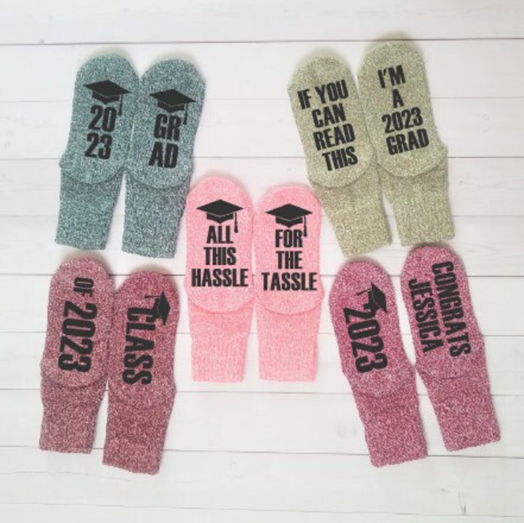 Graduate Graduation 2023 Wool Socks Graduation Gift, Graduate, 2023