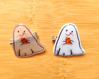 Little Pizza Ghost - Handcrafted pin