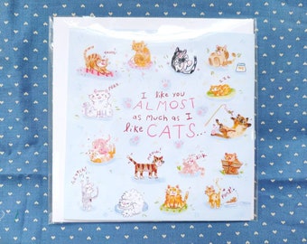 Cat Note or Greeting Card