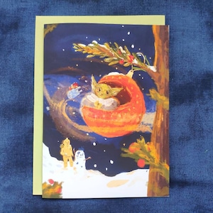 Stern Alien Weihnachtskarte