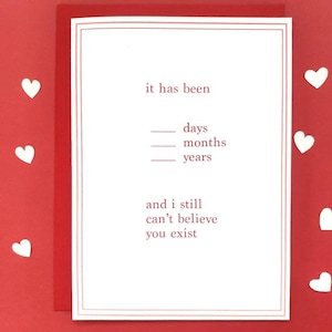 Complete la tarjeta de San Valentín en blanco, ¡no puedo creer que exista! / Tarjeta de aniversario y parejas