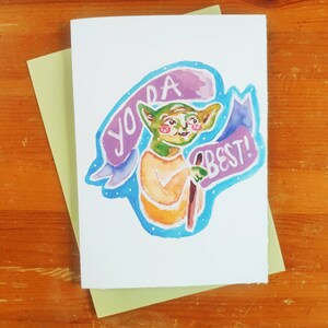 Tarjeta Yoda Star Wars - Yoda Best!