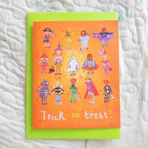 Des bonbons ou des bâtons! - Carte d’Halloween
