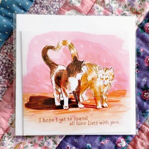 Cat Note or Greeting Card